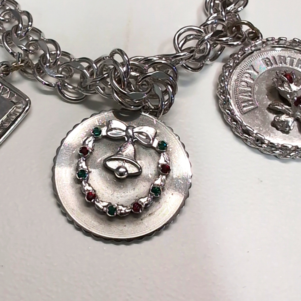 Vintage Elco Charm Bracelet With Charms - Picture 5 of 8